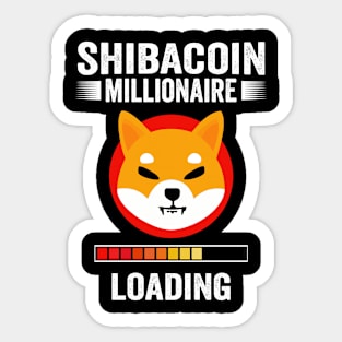 Shiba Coin The millionaire loading Token Coin Shiba Inu Sticker